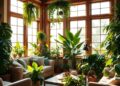 living room plants