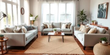 living room rug placement