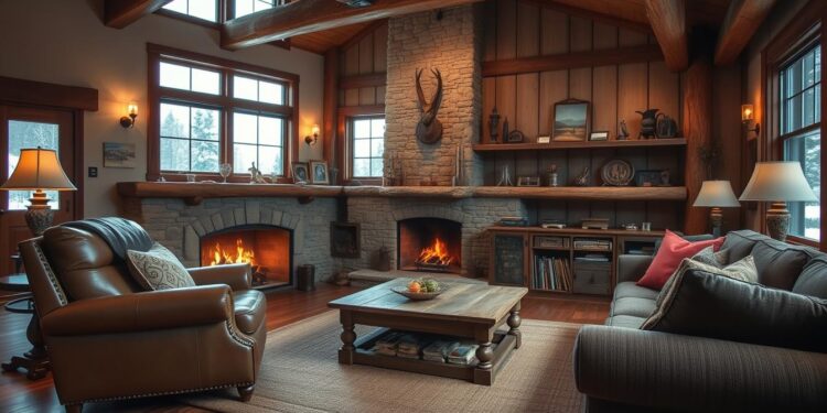 rustic living room